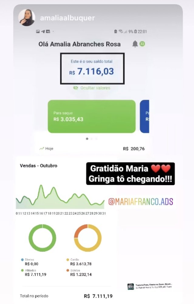 testemunho do aluno do curso maria franco